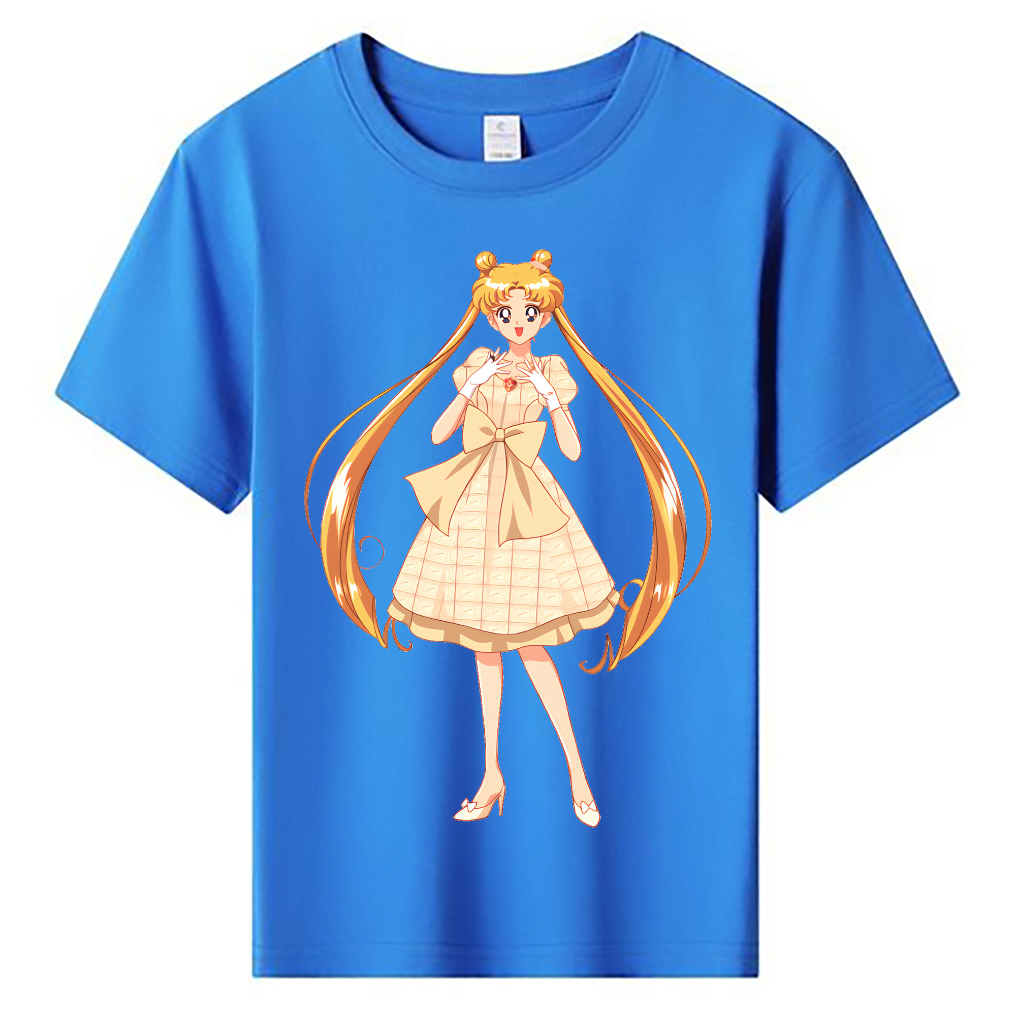 （画像用） 美少女戦士セーラームーン 愛野 美奈子 あいの みなこ Sailor Moon Aino Minako 綿100％キッズTシャツ（フロントプリント）